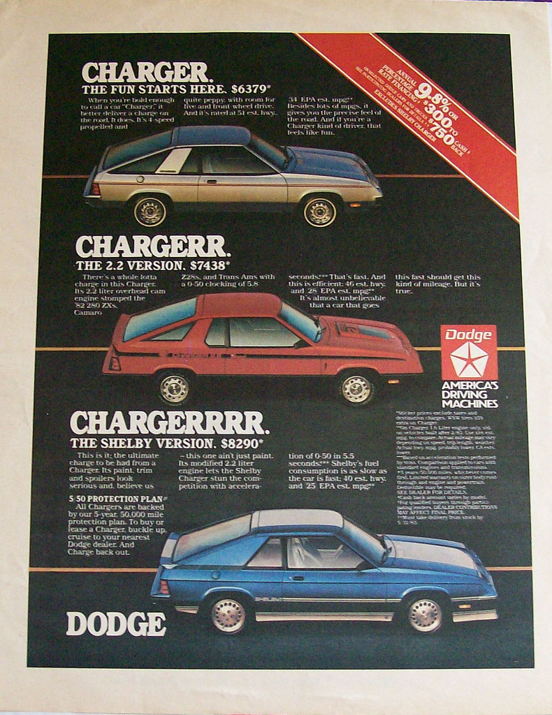 1983 Dodge Auto Advertising